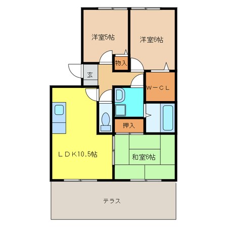 そなぎハイツの物件間取画像